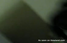 Chubby blonde slut filmed while giving sloppy oral sex